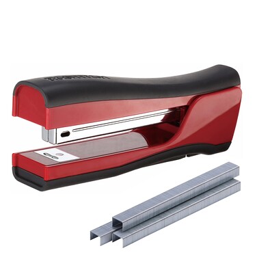 Bostitch Office Dynamo 4 in 1 Standup Stapler Includes 420 Staples 20 Sheet Capacity Integrated Pencil Sharpener Staple Remover  Staple Storage Black