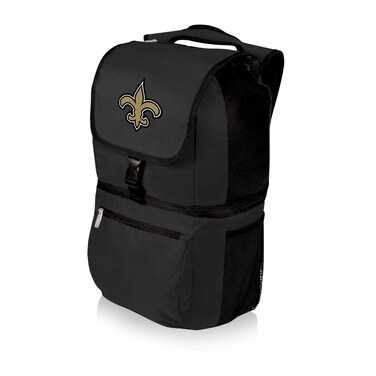 PICNIC TIME Black New Orleans Saints Zuma Cooler Backpack