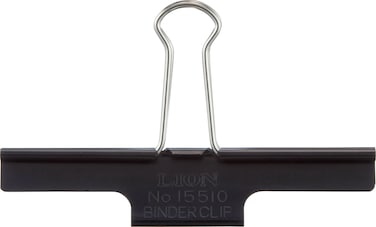 Lion Extra Large Binder Clips Black 85Sheet