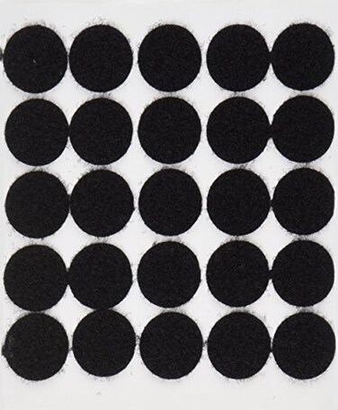 BlueDot Trading Hook  Loop Fastener Sticky Dot Adhesive Backed Coins Perfect for DIY Crafts Office Classroom 34 Quantity 50 Black