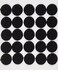 BlueDot Trading Hook  Loop Fastener Sticky Dot Adhesive Backed Coins Perfect for DIY Crafts Office Classroom 34 Quantity 50 Black