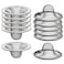 12 Pack  2125 Top  1 Basket Mesh Sink Drain Strainer Hair Catcher for Bathroom Sink Utility Slop Laundry RV and Lavatory