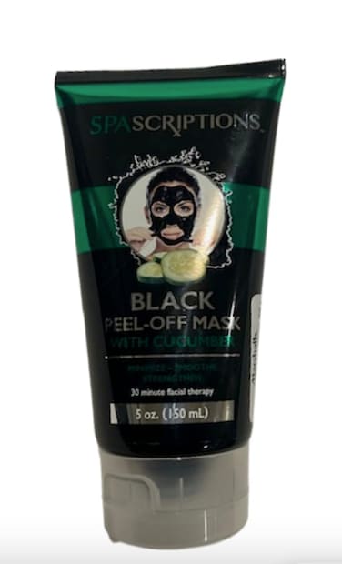 SpaScriptions 5 oz 150 ml Black PeelOff Mask with Cucumber Reaches deep within the pores soothes skin brightens skin unclogs pores  purifies skin