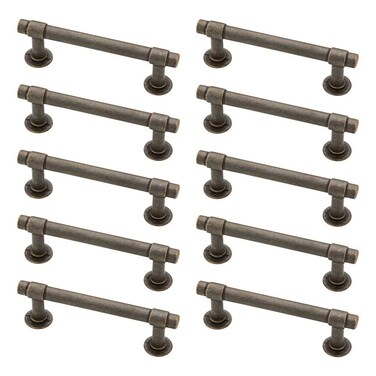 Franklin Brass Francisco 10Pack Cabinet Handles 3 Hole to Hole Warm Chestnut Kitchen Cabinet Pulls Drawer Handles Cabinet Hardware Dresser Drawer Pulls P29520KWCNB
