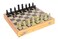 StonKraft Handcarved Chess Board with Wooden Base  Stone Inlaid Work  Chess Game Board Set