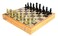 StonKraft Handcarved Chess Board with Wooden Base  Stone Inlaid Work  Chess Game Board Set