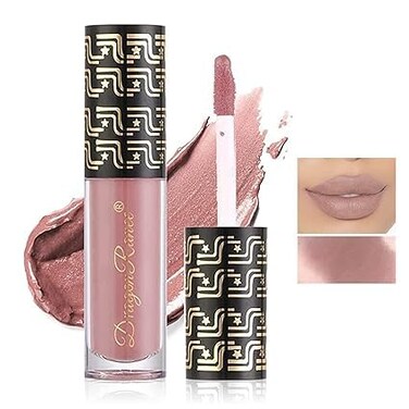 Matte Liquid Lipstick for Women Long Lasting Waterproof Lip Gloss NonFading Vampire Cosmetics Party Makeup Gift Professional Lip Stain for Halloween Party Goth Makeup Cosplay Nude Pink8