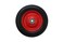 Shepherd Hardware 9636 8Inch SemiPneumatic Rubber Tire Steel Hub with Ball Bearings Ribbed Tread 12Inch Bore Centered Axle