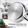 Duxtop WholeClad TriPly Stainless Steel Saute Pan with Lid 3 Quart Kitchen Induction Cookware