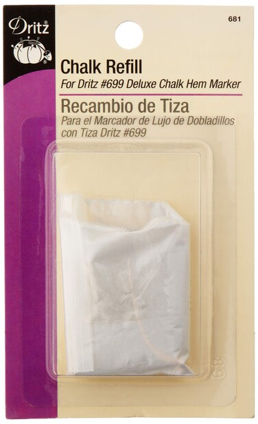 Dritz Refill for Deluxe Hem Marker White Chalk 1 Count Pack of 1