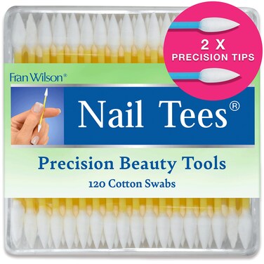 Fran Wilson NAIL TEES COTTON TIPS 120 Count 3 PACK  The Ultimate Nail Tool MultiPurpose Doublesided Swabs with Pointed Ends for Precise Touchups and the Perfect AtHome Manicure  Pedicure
