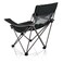 Picnic TIME Campsite Camping Chair Picnic Chair Outdoor Folding Chair with Carry Bag Beach Chair Black with Gray Accents 23 x 18 x 36