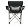 Picnic TIME Campsite Camping Chair Picnic Chair Outdoor Folding Chair with Carry Bag Beach Chair Black with Gray Accents 23 x 18 x 36