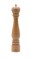 Bisetti 13 Inch Roma Beech Wood Pepper Mill With Adjustable Carbon Steel Grinder With Natural Finish