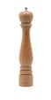 Bisetti 13 Inch Roma Beech Wood Pepper Mill With Adjustable Carbon Steel Grinder With Natural Finish