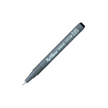 Artline drawing system pen  black 005 mm writing width