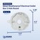 Sigma Engineered Solutions White Sigma Electric 143854WH 12Inch 5 Hole Round Box