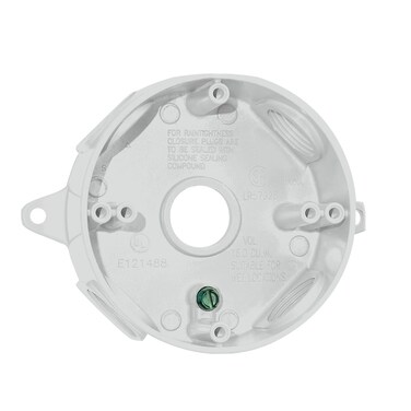 Sigma Engineered Solutions White Sigma Electric 143854WH 12Inch 5 Hole Round Box