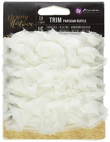 Prima Marketing Memory Hardware Ruffle Trim 2 X18 YardsParisian