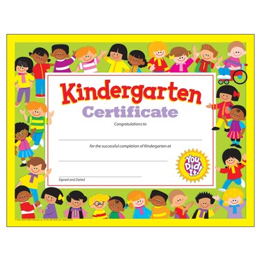 TREND enterprises Inc Kindergarten Certificate 30 ct