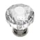 Hickory Hardware Crystal Palace Collection Cabinet Knobs Kitchen Handles for Cabinets and Drawers and Bathroom Hardware 114 Inch Diameter Crysacrylic with Polished Nickel Finish Pack of 1