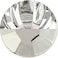 Hickory Hardware Crystal Palace Collection Cabinet Knobs Kitchen Handles for Cabinets and Drawers and Bathroom Hardware 1316 Inch Diameter Crysacrylic with Polished Nickel Finish 1 Pack
