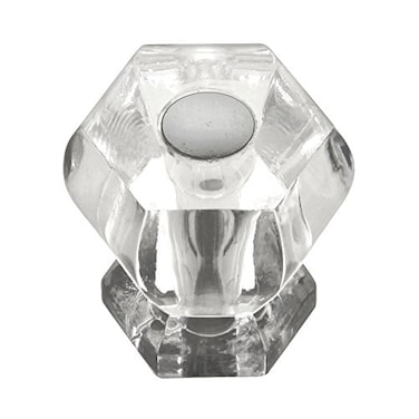 Hickory Hardware Crystal Palace Collection Cabinet Knobs Kitchen Handles for Cabinets and Drawers and Bathroom Hardware 1316 Inch Diameter Crysacrylic with Polished Nickel Finish 1 Pack