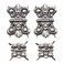 Tim Holtz Ideaology Hinges 4 Hinges and 16 Fasteners Antique Nickel Finish TH93075