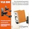 Vogels VLB 200 Universal Speaker Wall Bracket Swivels up to 90 LeftRight Tiltable up to 15 Max 44 lbs 20 kg Black 2 Brackets