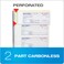 Adams Money and Rent Receipt Book 2Part Carbonless 758 x 11 Spiral Bound 200 Sets per Book 4 Receipts per Page SC1182 WhiteCanary