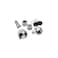 Fender Guitar Strap Lock with Chrome Buttons and Wood Mounting Screws 1 Set of 2 Security Guitar Strap Locks for Guitar and Guitar Strap Black and White Felt Washers 1 Set