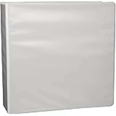 Business Source 09959 View Binder w 2 Inside Pockets 3Inch Capacity White