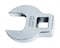 URREA 38 Drive Crowfoot Wrench  17mm Open End Socket Wrench with Drop Forged Construction  NickelChrome Finish  4917M