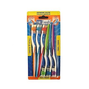 Dr Fresh 6 Pack Firm Toothbrushes