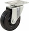 Shepherd Hardware 9014 3Inch Swivel Plate Caster Soft Rubber Wheel 110lb Load Capacity