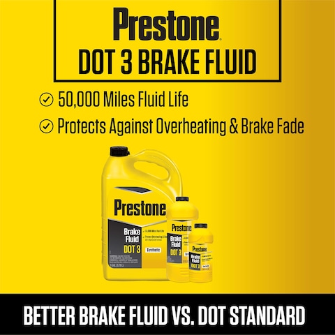 Prestone AS400 DOT 3 Synthetic Brake Fluid  12 oz