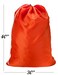 Nylon Laundry Bag  Locking Drawstring Closure and Machine Washable These Bags will Fit a Laundry Basket or Hamper and Strong Enough to Carry up to Three Loads of Clothes Orange