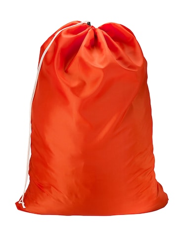 Nylon Laundry Bag  Locking Drawstring Closure and Machine Washable These Bags will Fit a Laundry Basket or Hamper and Strong Enough to Carry up to Three Loads of Clothes Orange