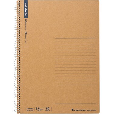 Maruman SPIRAL NOTE BASIC 705 x 992 inches B5 after detached 65mm 32lined 80 Sheets N236ES