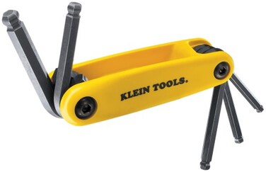 Klein Tools 70571 GripIt Ball End Hex Set 5Key SAE Sizes