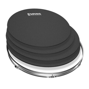 Evans Soundoff Drum Mute Pads  Full Box Drum Pad Set  Drum Mutes Pack  4 TomSnares  Great for Silencing Drum Kits to Practice  Fusion Box Set  4Pack