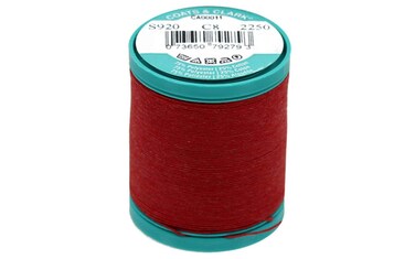 Dual Duty Plus Button  Carpet Thread 50ydRed