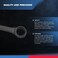 Neiko 03575A Jumbo Combination Wrench Set  16 Piece  MM  6 mm to 32 mm  Raised Panel Construction