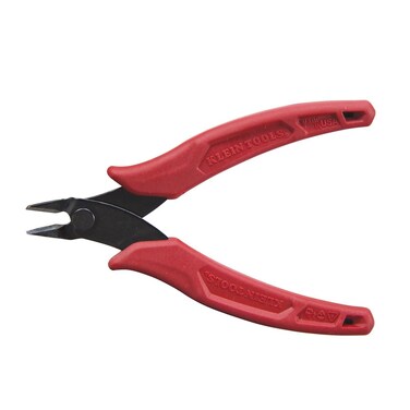 Klein Tools D2755 Pliers Diagonal Cutting Pliers with Precision Flush Cutter is Light and UltraSlim for Work in Confined Areas 5Inch