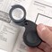 Carson TriView 3X55X85X Folding Loupe Magnifier with Builtin Case TV36 Black