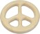 Peace Sign Shaped Maple Teether  Made in USA