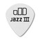 Jim Dunlop 478P73 Tortex White Jazz III 73mm 12Players Pack