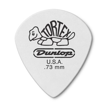 Jim Dunlop 478P73 Tortex White Jazz III 73mm 12Players Pack