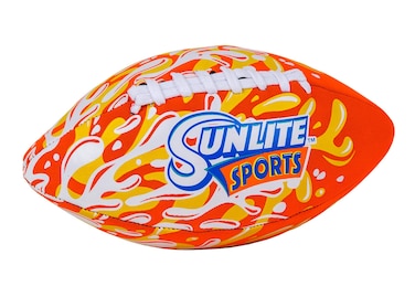 Sunlite Sports Football Waterproof Outdoor Sports and Pool Toy Beach Game  Orange