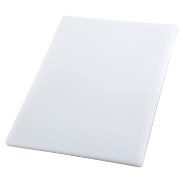 Winco HeavyDuty Plastic Cutting Board 12 x 18 x 34 White